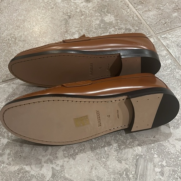 Burberry Brown Coin Loafers in Warm Oak Brown, Size EU42 UK8 US9 New w/Dust Bag - Picture 12 of 16